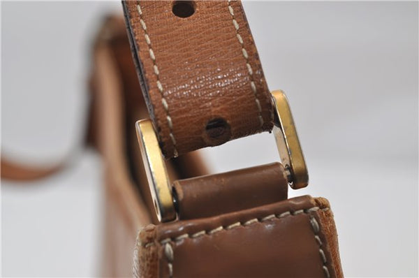Authentic BURBERRY Vintage Leather Shoulder Hand Bag Brown 0124E