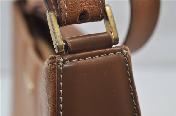 Authentic BURBERRY Vintage Leather Shoulder Hand Bag Brown 0124E