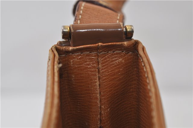 Authentic BURBERRY Vintage Leather Shoulder Hand Bag Brown 0124E