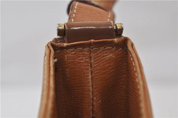Authentic BURBERRY Vintage Leather Shoulder Hand Bag Brown 0124E