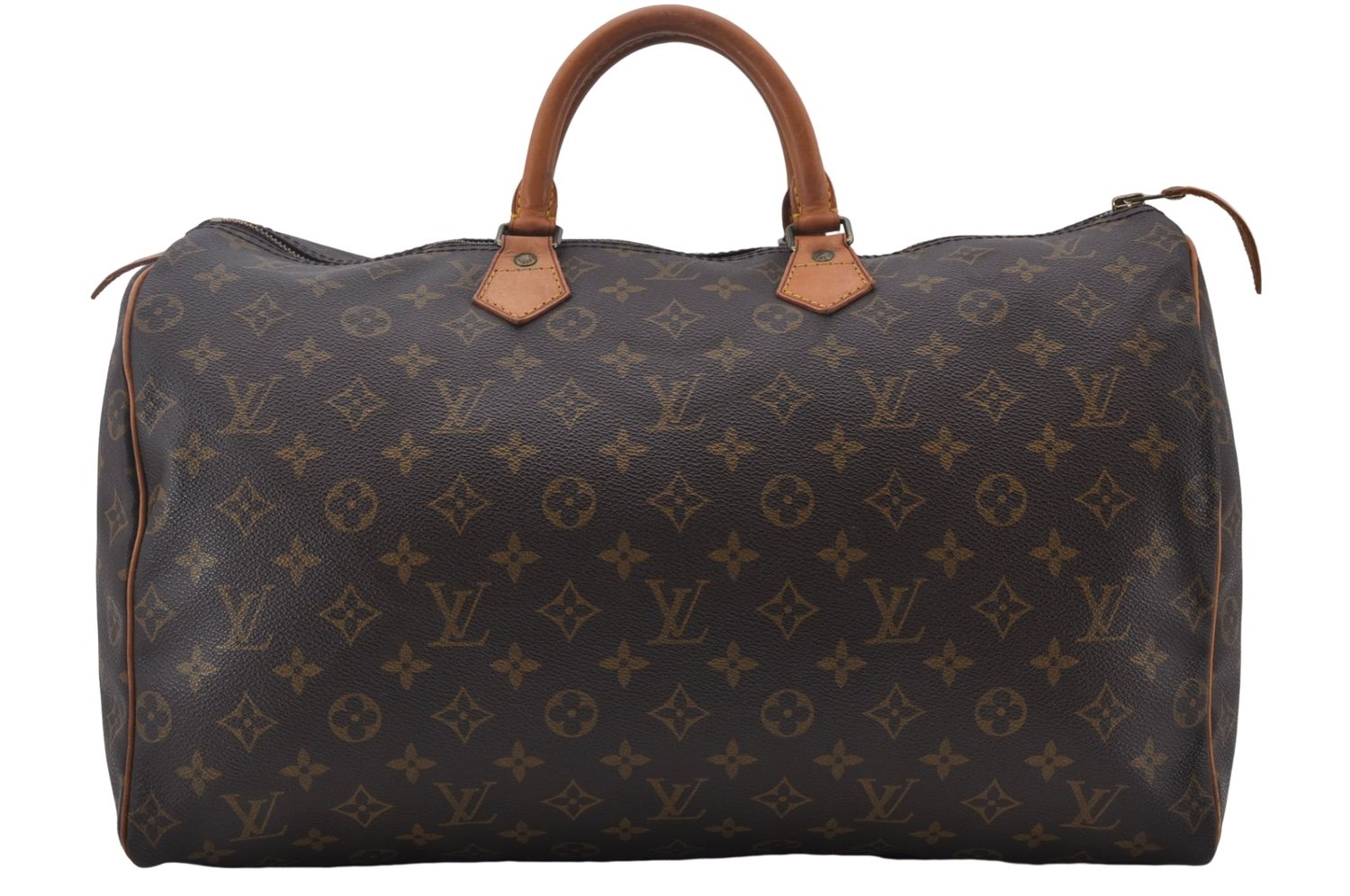 Authentic Louis Vuitton Monogram Speedy 40 Hand Boston Bag M41522 LV 0125E