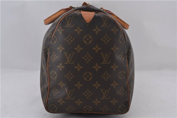 Authentic Louis Vuitton Monogram Speedy 40 Hand Boston Bag M41522 LV 0125E