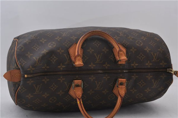 Authentic Louis Vuitton Monogram Speedy 40 Hand Boston Bag M41522 LV 0125E