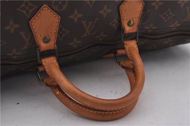 Authentic Louis Vuitton Monogram Speedy 40 Hand Boston Bag M41522 LV 0125E