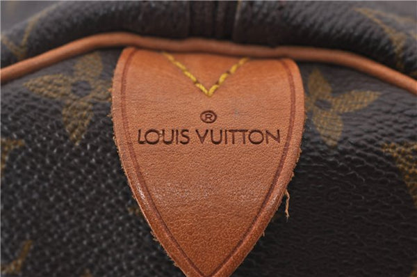 Authentic Louis Vuitton Monogram Speedy 40 Hand Boston Bag M41522 LV 0125E