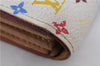 Louis Vuitton Monogram Multicolor Porte Monnaie Credit Wallet M60004 White 0126E