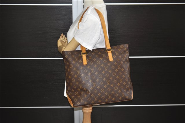 Authentic Louis Vuitton Monogram Cabas Mezzo Shoulder Tote Bag M51151 LV 0126F
