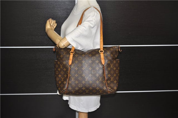 Authentic Louis Vuitton Monogram Totally MM Shoulder Tote Bag M41015 LV 0127E