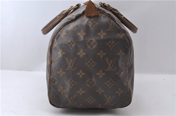 Authentic Louis Vuitton Monogram Speedy 30 Hand Bag M41526 LV 0129D