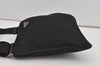Authentic PRADA Nylon Tessuto Leather Shoulder Cross Body Bag Purse Black 0130I