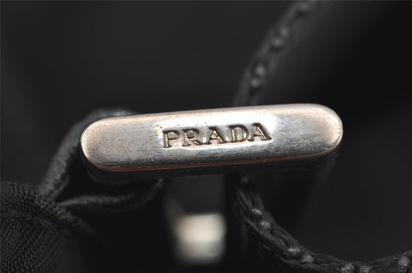 Authentic PRADA Nylon Tessuto Leather Shoulder Cross Body Bag Purse Black 0130I