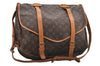 Authentic Louis Vuitton Monogram Saumur 43 Shoulder Cross Bag M42252 LV 0131G