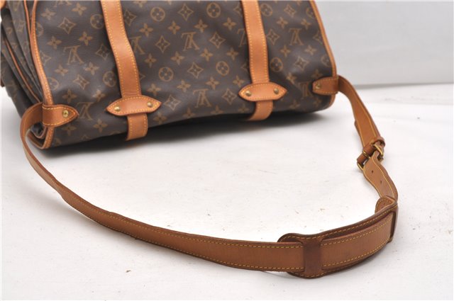 Authentic Louis Vuitton Monogram Saumur 43 Shoulder Cross Bag M42252 LV 0131G