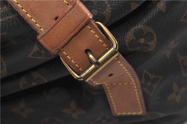 Authentic Louis Vuitton Monogram Saumur 43 Shoulder Cross Bag M42252 LV 0131G