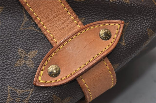 Authentic Louis Vuitton Monogram Saumur 43 Shoulder Cross Bag M42252 LV 0131G