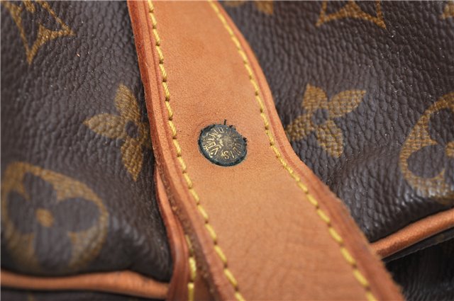 Authentic Louis Vuitton Monogram Saumur 43 Shoulder Cross Bag M42252 LV 0131G