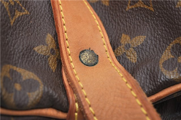Authentic Louis Vuitton Monogram Saumur 43 Shoulder Cross Bag M42252 LV 0131G