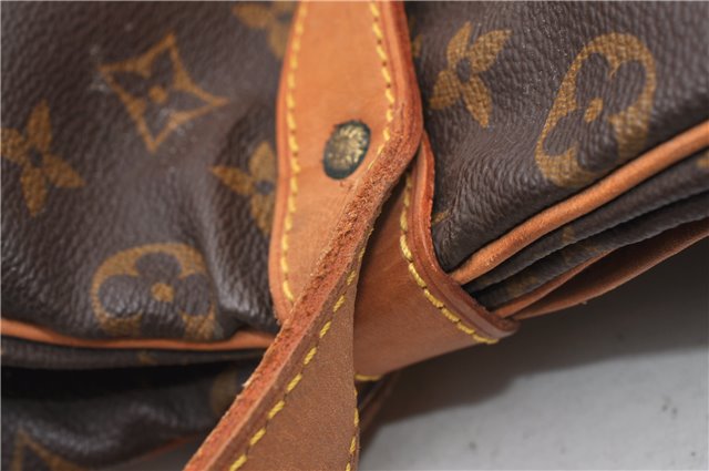 Authentic Louis Vuitton Monogram Saumur 43 Shoulder Cross Bag M42252 LV 0131G
