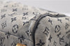 Authentic Louis Vuitton Monogram Mini Josephine PM Hand Bag Blue M92312 LV 0132D