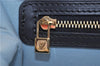 Authentic Louis Vuitton Monogram Mini Josephine PM Hand Bag Blue M92312 LV 0132D