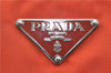 Authentic PRADA Nylon Tessuto Leather Shoulder Tote Bag Purse Orange 0132E