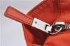 Authentic PRADA Nylon Tessuto Leather Shoulder Tote Bag Purse Orange 0132E