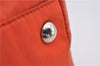 Authentic PRADA Nylon Tessuto Leather Shoulder Tote Bag Purse Orange 0132E