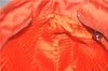 Authentic PRADA Nylon Tessuto Leather Shoulder Tote Bag Purse Orange 0132E