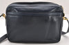 Authentic GUCCI Shoulder Cross Body Bag Purse Leather Navy Blue Junk 0132I