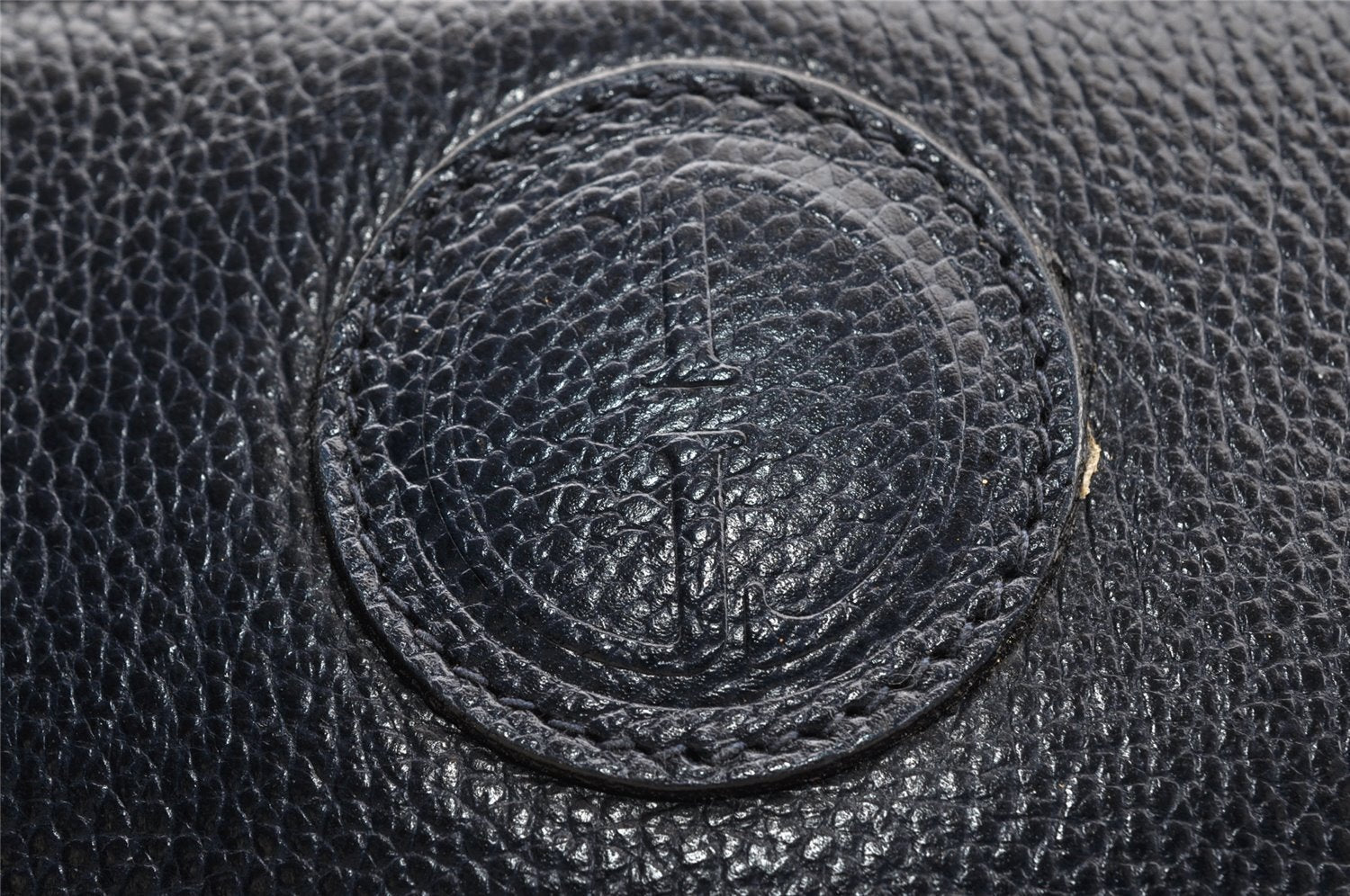 Authentic GUCCI Shoulder Cross Body Bag Purse Leather Navy Blue Junk 0132I