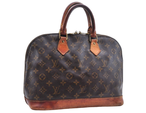 Authentic Louis Vuitton Monogram Alma Hand Bag Purse M51130 LV 0133E