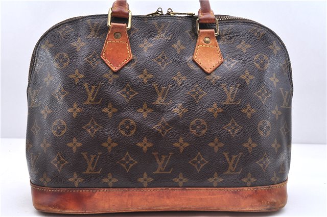 Authentic Louis Vuitton Monogram Alma Hand Bag Purse M51130 LV 0133E