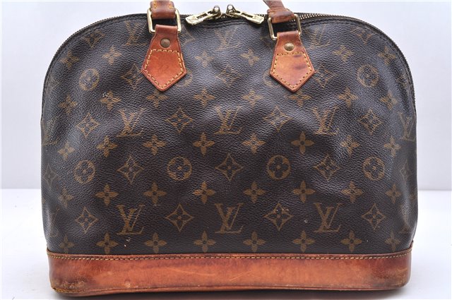 Authentic Louis Vuitton Monogram Alma Hand Bag Purse M51130 LV 0133E