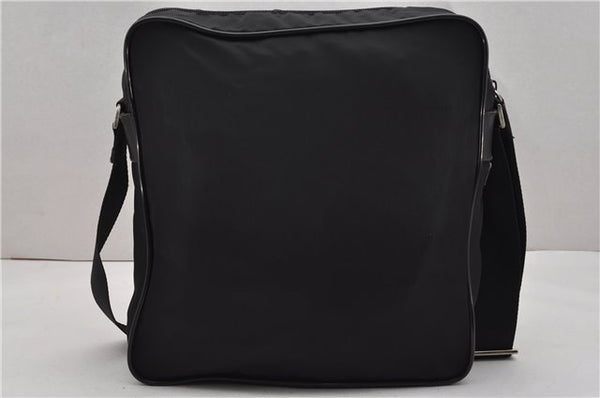 Authentic PRADA Nylon Saffiano Leather Shoulder Cross Body Bag Black 0133G