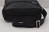 Authentic PRADA Nylon Saffiano Leather Shoulder Cross Body Bag Black 0133G