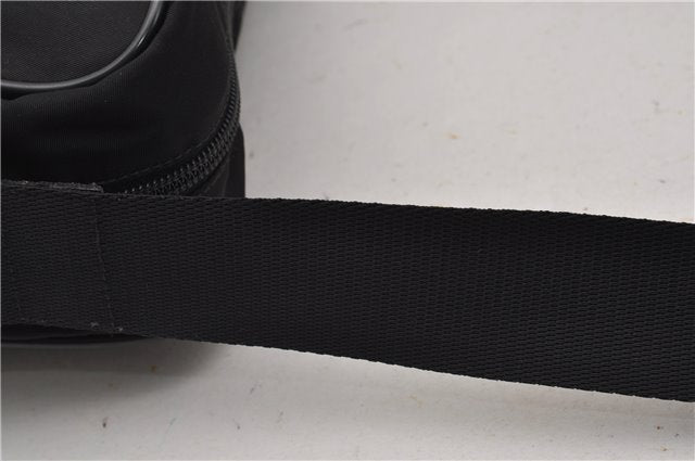 Authentic PRADA Nylon Saffiano Leather Shoulder Cross Body Bag Black 0133G