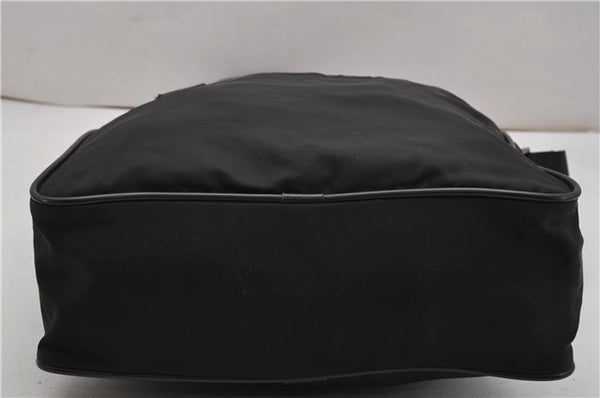 Authentic PRADA Nylon Saffiano Leather Shoulder Cross Body Bag Black 0133G