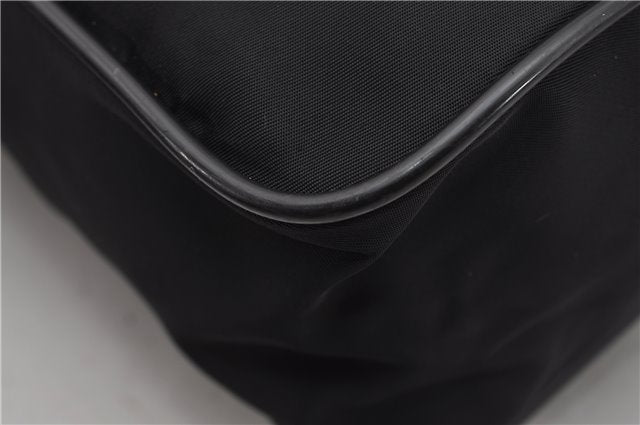 Authentic PRADA Nylon Saffiano Leather Shoulder Cross Body Bag Black 0133G