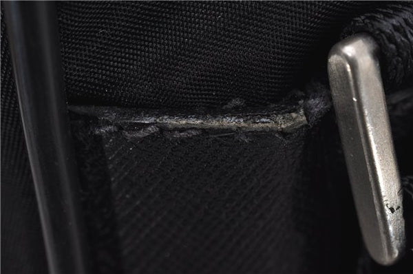Authentic PRADA Nylon Saffiano Leather Shoulder Cross Body Bag Black 0133G