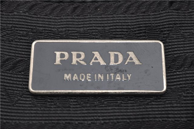 Authentic PRADA Nylon Saffiano Leather Shoulder Cross Body Bag Black 0133G