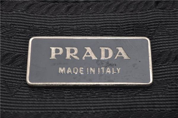 Authentic PRADA Nylon Saffiano Leather Shoulder Cross Body Bag Black 0133G
