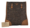 Authentic PRADA Vintage Stuoia Tweed Leather Tote Bag B11268 Brown Junk 0133I