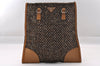 Authentic PRADA Vintage Stuoia Tweed Leather Tote Bag B11268 Brown Junk 0133I