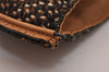 Authentic PRADA Vintage Stuoia Tweed Leather Tote Bag B11268 Brown Junk 0133I