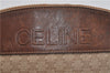 Authentic CELINE Macadam Blason Pattern Clutch Bag Purse PVC Leather Beige 0137D