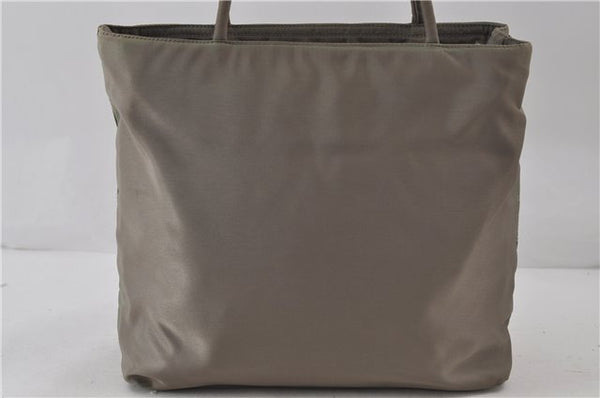 Authentic PRADA Nylon Tessuto Shoulder Tote Bag Purse Khaki Green 0138E