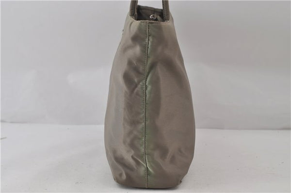 Authentic PRADA Nylon Tessuto Shoulder Tote Bag Purse Khaki Green 0138E