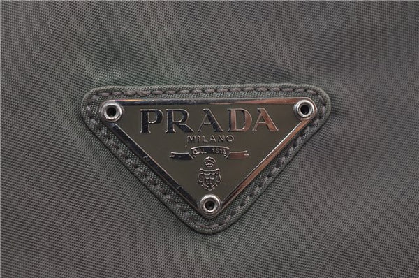 Authentic PRADA Nylon Tessuto Shoulder Tote Bag Purse Khaki Green 0138E