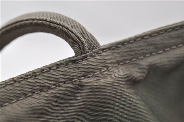 Authentic PRADA Nylon Tessuto Shoulder Tote Bag Purse Khaki Green 0138E