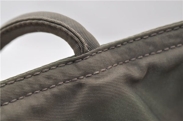 Authentic PRADA Nylon Tessuto Shoulder Tote Bag Purse Khaki Green 0138E